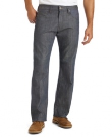 Clean and classic enough to give gray flannel a run for its money, Levi's 569 Grey Rigid Jeans combine jeans' five-pocket styling with dress trousers' slightly relaxed fit through the seat and thighs. Clean and classic enough to give gray flannel a run for its money, Levi's 569 Grey Rigid Jeans combine jeans' five-pocket styling with dress trousers' slightly relaxed fit through the seat and thighs.