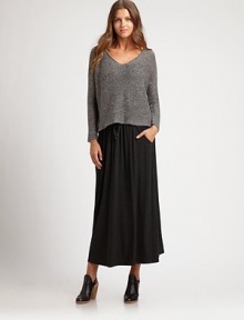 A flowing jersey skirt with a comfortable drawstring waist and convenient slash pockets.Drawstring waistPull-on styleSlash pocketsAbout 36 longViscose/spandexMachine washImported of Italian fabric Model shown is 5'11 (180cm) wearing a US size Small. A flowing jersey skirt with a comfortable drawstring waist and convenient slash pockets.Drawstring waistPull-on styleSlash pocketsAbout 36 longViscose/spandexMachine washImported of Italian fabric Model shown is 5'11 (180cm) wearing a US size Small.