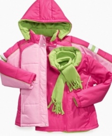 Versatile style. This 4-in-1 Systems coat and scarf set from S. Rothschild is perfect for any cold snap. Versatile style. This 4-in-1 Systems coat and scarf set from S. Rothschild is perfect for any cold snap.