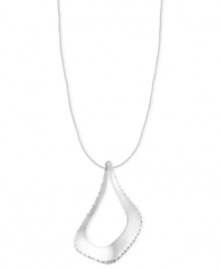 Go to even greater lengths with this necklace from Robert Lee Morris. Crafted from silver-tone mixed metal, the necklace dazzles with a sculptural pendant adorned with glass pave crystal accents. Approximate length: 24 inches + 3-inch extender. Approximate drop: 2-1/2 inches. Go to even greater lengths with this necklace from Robert Lee Morris. Crafted from silver-tone mixed metal, the necklace dazzles with a sculptural pendant adorned with glass pave crystal accents. Approximate length: 24 inches + 3-inch extender. Approximate drop: 2-1/2 inches.