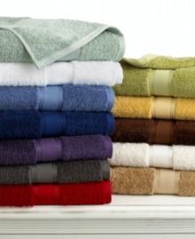 Color your bath in a hue that suits you with Martha Stewart Collection's Essentials washcloth. Features pure cotton finished with an antimicrobial treatment that helps prevent the growth of odor-causing bacteria. Color your bath in a hue that suits you with Martha Stewart Collection's Essentials washcloth. Features pure cotton finished with an antimicrobial treatment that helps prevent the growth of odor-causing bacteria.