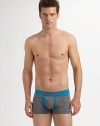 Gentle, all-day support in a comfortable cotton knit with contrast trim and a hint of stretch. Logo waistband 95% cotton/5% spandex Machine wash Imported 