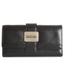 Get it together: The Midtown flap clutch wallet by Kenneth Cole Reaction organizes all your essentials. Get it together: The Midtown flap clutch wallet by Kenneth Cole Reaction organizes all your essentials.