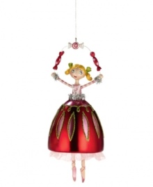 Clara dreams of visiting the Land of Sweets in her sparkling tutu and pink ballet slippers. Visions of candy dancing around her head make it a festive treat for Nutcracker fans, from Department 56. Clara dreams of visiting the Land of Sweets in her sparkling tutu and pink ballet slippers. Visions of candy dancing around her head make it a festive treat for Nutcracker fans, from Department 56.