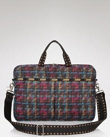 LeSportsac's printed laptop case is an on-the-go essential. Carry this nylon case to stay plugged in and pretty when you're off-line. LeSportsac's printed laptop case is an on-the-go essential. Carry this nylon case to stay plugged in and pretty when you're off-line.
