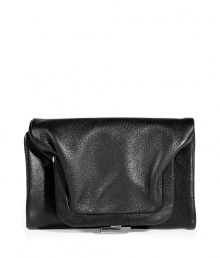 Contemporary and ultra unique, Maison Martin Margielas black fold-over wallet is a cool modern choice for stashing away your essentials - Coin purse, credit card slots, bill fold - Its intelligent design will make you want to leave your handbag at home Contemporary and ultra unique, Maison Martin Margielas black fold-over wallet is a cool modern choice for stashing away your essentials - Coin purse, credit card slots, bill fold - Its intelligent design will make you want to leave your handbag at home