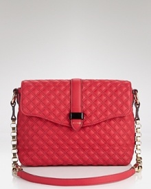 Marc Jacobs' quilted leather shoulder bag is a vibrant kick. Shake up your palette and carry this color-pop style to enliven sleek all-black ensembles. Marc Jacobs' quilted leather shoulder bag is a vibrant kick. Shake up your palette and carry this color-pop style to enliven sleek all-black ensembles.