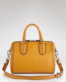 Put a structured spin on your leather line up with Oryany's top handle satchel. A roomy day-to-day option with color-pop appeal, this bag loves a classic coat and knee high boots.