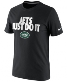 No frills. Let everyone know your New York Jets are ready to take care of football business with this graphic t-shirt from Nike. No frills. Let everyone know your New York Jets are ready to take care of football business with this graphic t-shirt from Nike.
