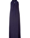 Bring instant chic to your day or night look with this ultra-flattering maxi dress from Tara Jarmon - Knotted front details, halter straps with back tie detail, draped silhouette - Pair with wedge heels and a statement clutch