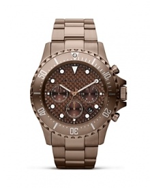 Take your style to new heights with this handsome watch from Michael Kors. Crafted from stainless steel, it flaunts a bold shape and coolly on-trend colorway. Take your style to new heights with this handsome watch from Michael Kors. Crafted from stainless steel, it flaunts a bold shape and coolly on-trend colorway.