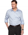 Smooth operator. This shirt from Perry Ellis is a sleek, stylish addition to your collection.