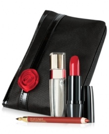 Create your most perfect lip look with this lip essentials collection. Featuring Color Design Lipstick for high potency color, Color Fever Gloss for high lacquered shine and Le Lipstique, all packaged together in a signature cosmetics bag to carry your makeup in style. Set contains: Create your most perfect lip look with this lip essentials collection. Featuring Color Design Lipstick for high potency color, Color Fever Gloss for high lacquered shine and Le Lipstique, all packaged together in a signature cosmetics bag to carry your makeup in style. Set contains: