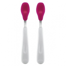 Whether you're serving mushed pees or your little toddler's feeding on his own, these spoons are perfect for every meal with a contoured handle and an easy-scoop spoon head. Whether you're serving mushed pees or your little toddler's feeding on his own, these spoons are perfect for every meal with a contoured handle and an easy-scoop spoon head.