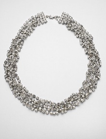 Sparkle in this faceted, multi-row style with twisted design. BrassGlassLength, about 30Lobster clasp closureImported Sparkle in this faceted, multi-row style with twisted design. BrassGlassLength, about 30Lobster clasp closureImported