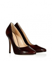 Update your elegant accessories wardrobe with Vionnets exquisitely luxe embossed pumps in rich bordeaux leather - Almond toe - Chic and sophisticated with tailored shifts and ankle jeans alike Update your elegant accessories wardrobe with Vionnets exquisitely luxe embossed pumps in rich bordeaux leather - Almond toe - Chic and sophisticated with tailored shifts and ankle jeans alike