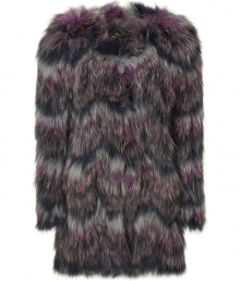 Make a sartorial impact this season in Faith Connexions ultra luxe variegated fur coat, guaranteed to turn heads as you take on the new season in style - Collarless, long sleeves, hidden front hook closures - Slim straight fit - Pair with trend favorite leather leggings and chic ankle boots Make a sartorial impact this season in Faith Connexions ultra luxe variegated fur coat, guaranteed to turn heads as you take on the new season in style - Collarless, long sleeves, hidden front hook closures - Slim straight fit - Pair with trend favorite leather leggings and chic ankle boots
