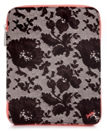 Give your favorite tech toy a flirty feel with this floral print case from Juicy Couture. The secure zip around closure and soft velour lining keeps your iPad safe while you're on-the-move. Give your favorite tech toy a flirty feel with this floral print case from Juicy Couture. The secure zip around closure and soft velour lining keeps your iPad safe while you're on-the-move.