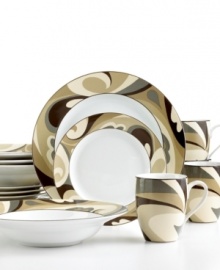 From 222 Fifth, Orleans dinnerware set features a delicious pattern at play. Olives and browns swirl together giving the collection a vintage flair, making the collection totally in fashion. Plus, it's made of dishwasher and microwave-safe porcelain, perfect for today's busy lifestyles. From 222 Fifth, Orleans dinnerware set features a delicious pattern at play. Olives and browns swirl together giving the collection a vintage flair, making the collection totally in fashion. Plus, it's made of dishwasher and microwave-safe porcelain, perfect for today's busy lifestyles.