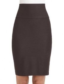 THE LOOKWide waistband can be folded over on topClassic pencil silhouettePull-on styleTHE FITAbout 22 longTHE MATERIAL70% viscose/24% nylon/6% spandexCARE & ORIGINMachine washMade in USA of imported fabricModel shown is 5'9½ (176cm) wearing US size Small. THE LOOKWide waistband can be folded over on topClassic pencil silhouettePull-on styleTHE FITAbout 22 longTHE MATERIAL70% viscose/24% nylon/6% spandexCARE & ORIGINMachine washMade in USA of imported fabricModel shown is 5'9½ (176cm) wearing US size Small.