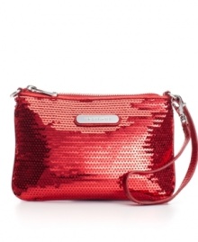Complete your cocktail-party look with this glam-chic sequin wristlet from MICHAEL Michael Kors. Complete your cocktail-party look with this glam-chic sequin wristlet from MICHAEL Michael Kors.