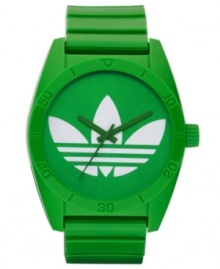 Bring back 80's retro appeal with this colorful sport watch from adidas. Bring back 80's retro appeal with this colorful sport watch from adidas.