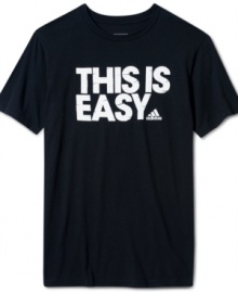 You've got this. Spread the positivity in this graphic t-shirt from adidas. You've got this. Spread the positivity in this graphic t-shirt from adidas.