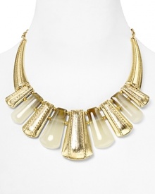 The epitome of bold accessorizing, this tribal-inspired statement necklace from RJ Graziano ensures an instant confidence boost - it's all a cool girl could want. The epitome of bold accessorizing, this tribal-inspired statement necklace from RJ Graziano ensures an instant confidence boost - it's all a cool girl could want.