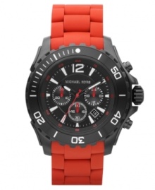 A serious watch for the sport enthusiast, this Michael Kors chronograph timepiece hits the mark. A serious watch for the sport enthusiast, this Michael Kors chronograph timepiece hits the mark.