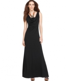 What do you get when you mix the best elements of the Little Black Dress with bold global-chic beads and the length of the season? This sophisticated, on-trend maxi dress from AGB! What do you get when you mix the best elements of the Little Black Dress with bold global-chic beads and the length of the season? This sophisticated, on-trend maxi dress from AGB!