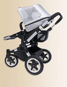 Fine silver mesh fabric canopy with excellent ventilation provides comfortable 50+ UVA/UVB sun protection. For use with the Bugaboo Donkey stroller.Bugaboo Donkey Base and Bugaboo Tailored Fabric set must be purchased separately to complete the strollerPolyesterHand washImported Please note: Stroller sold separately Fine silver mesh fabric canopy with excellent ventilation provides comfortable 50+ UVA/UVB sun protection. For use with the Bugaboo Donkey stroller.Bugaboo Donkey Base and Bugaboo Tailored Fabric set must be purchased separately to complete the strollerPolyesterHand washImported Please note: Stroller sold separately