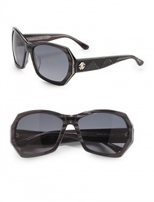 THE LOOKRounded geometric shapeVariegated acetate frames Logo temple with faux lizard skin details Logo etched on lensLogo accented end-pieces Gradient lensesUV protective Signature case includedORIGINMade in Italy THE LOOKRounded geometric shapeVariegated acetate frames Logo temple with faux lizard skin details Logo etched on lensLogo accented end-pieces Gradient lensesUV protective Signature case includedORIGINMade in Italy