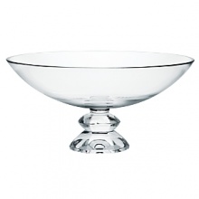 With a classic shape in the finest quality crystal, this versatile Vera Wang glass bowl lends timeless prestige to your table. With a classic shape in the finest quality crystal, this versatile Vera Wang glass bowl lends timeless prestige to your table.