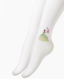 Dress her up like a favorite Disney princess in these Tiana tights, which go perfectly with her favorite frilly dress. Dress her up like a favorite Disney princess in these Tiana tights, which go perfectly with her favorite frilly dress.
