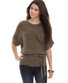Sweater Project's lightweight top is for the natural beauty who likes to keep things casual. The relaxed, easy fit is always in style. Sweater Project's lightweight top is for the natural beauty who likes to keep things casual. The relaxed, easy fit is always in style.