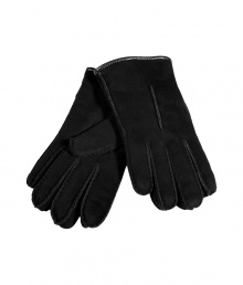 Perfect for sleek city winters, UGG Australias black sheepskin gloves are an easy way to stay warm in style - Twinface sheepskin, single gauge point - Wear with tailored outerwear and matching leather accessories Perfect for sleek city winters, UGG Australias black sheepskin gloves are an easy way to stay warm in style - Twinface sheepskin, single gauge point - Wear with tailored outerwear and matching leather accessories