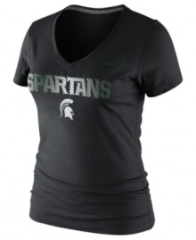 Female Jocks Rule! Display your pride wearing this tee showcasing the Michigan State Spartans by Nike. Female Jocks Rule! Display your pride wearing this tee showcasing the Michigan State Spartans by Nike.