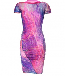 Bring instant pop to your look with this edgy-cool dress from McQ Alexander McQueen - Zip-detailed bateau neck, cap sleeves, fitted silhouette, asymmetrical seaming detail, all-over print - Pair with platform pumps and an embellished clutch Bring instant pop to your look with this edgy-cool dress from McQ Alexander McQueen - Zip-detailed bateau neck, cap sleeves, fitted silhouette, asymmetrical seaming detail, all-over print - Pair with platform pumps and an embellished clutch