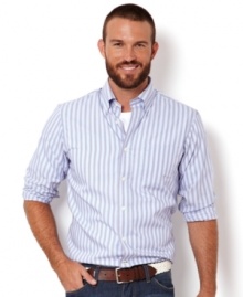 From boardroom to after work play, this shirt from Nautica meets the requirements.