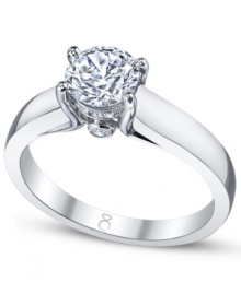 Tell a story with this symbolic style. This My Diamond Story engagement ring features a stunning, certified solitaire diamond (3/4 ct. t.w.) in a polished 18k white gold setting. Tell a story with this symbolic style. This My Diamond Story engagement ring features a stunning, certified solitaire diamond (3/4 ct. t.w.) in a polished 18k white gold setting.