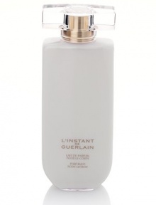 L'Instant de Guerlain Perfumed Body Lotion. Unexpected, enchanting and fresh, a fragrance inspired by unforgettable moments in a luxurious body lotion. Indulge yourself and enjoy the luminous, sparkling, sensual essence of citrus honey blended with magnolia and warm, sexy amber. 6.8 oz. L'Instant de Guerlain Perfumed Body Lotion. Unexpected, enchanting and fresh, a fragrance inspired by unforgettable moments in a luxurious body lotion. Indulge yourself and enjoy the luminous, sparkling, sensual essence of citrus honey blended with magnolia and warm, sexy amber. 6.8 oz.