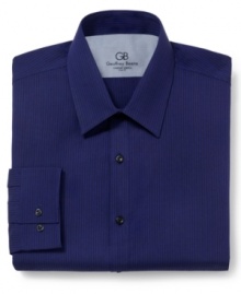 Slim stripes on this Geoffrey Beene dress shirt add big appeal and an update to your work-to-weekend wear.