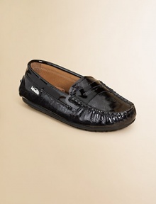 Crafted from buttery soft leather, this stylish pair features striking topstitching in a classic loafer silhouette.Slip-onPatent leather upperLeather liningRubber solePadded insoleImported Crafted from buttery soft leather, this stylish pair features striking topstitching in a classic loafer silhouette.Slip-onPatent leather upperLeather liningRubber solePadded insoleImported
