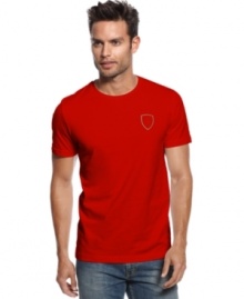 Keep yourself going at top speed in this graphic Ferrari t-shirt from Puma.