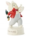 I'm late for a very important date! This adorable Snowbabies figurine pays homage to the loveable Alice in Wonderland story through a playful depiction of The White Rabbit.