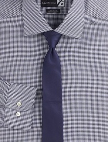EXCLUSIVELY OURS. Classic-fitting standard in houndstooth-patterned cotton, this elegant dress shirt exemplifies expert craftsmanship and tailoring. Buttonfront Spread collar Cotton Machine wash Imported EXCLUSIVELY OURS. Classic-fitting standard in houndstooth-patterned cotton, this elegant dress shirt exemplifies expert craftsmanship and tailoring. Buttonfront Spread collar Cotton Machine wash Imported
