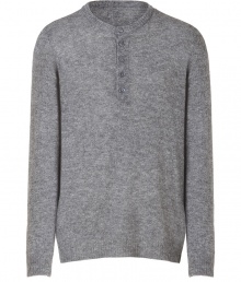 A timeless classic that goes with practically anything, Closeds anthracite henley is a must for casual cool looks - Rounded neckline, long sleeves, ribbed trim, button closures - Modern straight fit - Wear with cords and rugged boots, or over tees with jeans and fashion sneakers A timeless classic that goes with practically anything, Closeds anthracite henley is a must for casual cool looks - Rounded neckline, long sleeves, ribbed trim, button closures - Modern straight fit - Wear with cords and rugged boots, or over tees with jeans and fashion sneakers