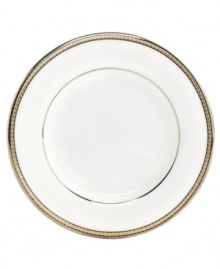 From designer kate spade comes this clean, classic and glistening dinnerware collection. Featuring lustrous gold, platinum and black rim accents on fine white bone china, Sonora Knot is a fresh take on traditional finery, perfect for any occasion. From designer kate spade comes this clean, classic and glistening dinnerware collection. Featuring lustrous gold, platinum and black rim accents on fine white bone china, Sonora Knot is a fresh take on traditional finery, perfect for any occasion.