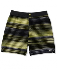 The best and the brightest! Steal all the attention when you sport these comfortable, striped board shorts from Nike. The best and the brightest! Steal all the attention when you sport these comfortable, striped board shorts from Nike.
