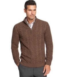 Perfect for layering, this Tasso Elba sweater will be a key piece in your cold-weather rotation. Perfect for layering, this Tasso Elba sweater will be a key piece in your cold-weather rotation.